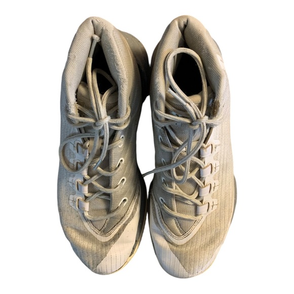 Under Armour Boys Curry 3 Basketball Shoes White 1274061-101 Lace Up Mid Top 7Y - Picture 9 of 13